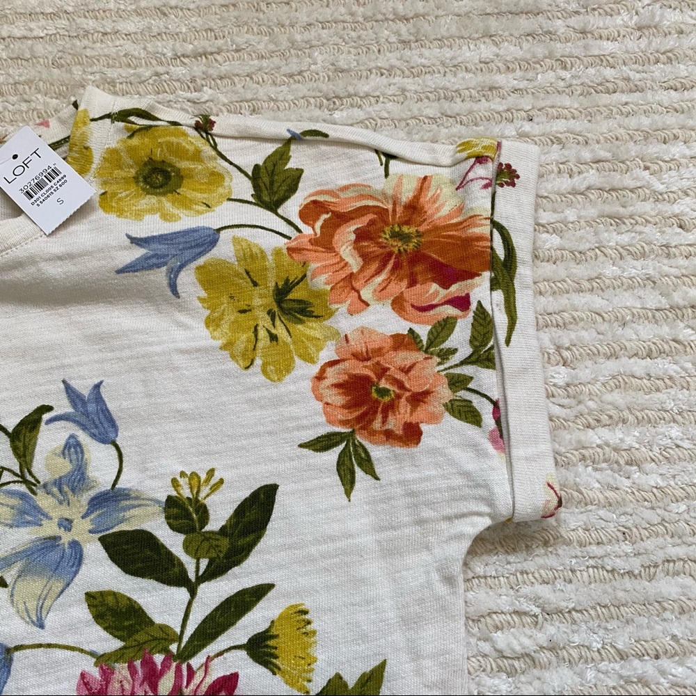 NWT Loft garden sweatshirt tee - Picture 6 of 13